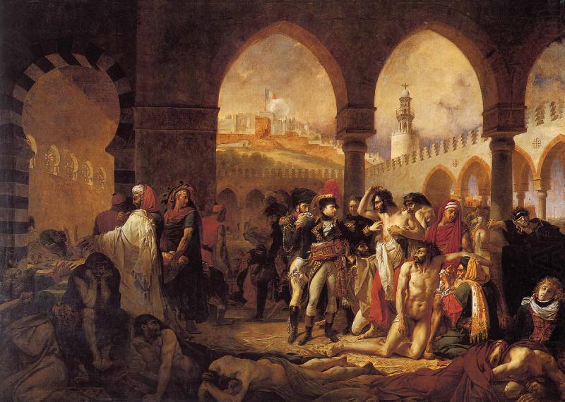 antoine jean gros Bonaparte Visiting the Plague Victims of Jaffa china oil painting image